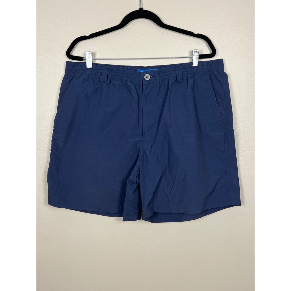 Southern Tide Navy Blue Nylon Casual Shorts Mens XL Elastic Waist Mesh Pockets